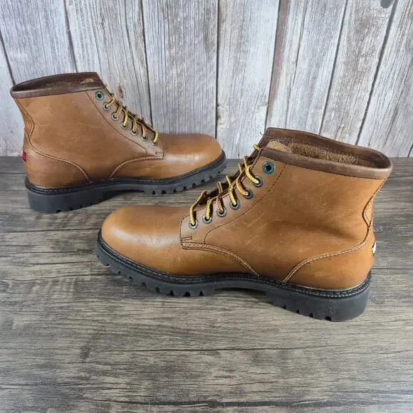 Vintage Tommy Hilfiger Footwear Brown Leather Ankle Boots Men's Sz 11.5 M (VGC)